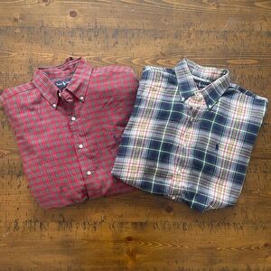 Ralph Lauren Bundle Two Men’s Large Button Down Shirts.